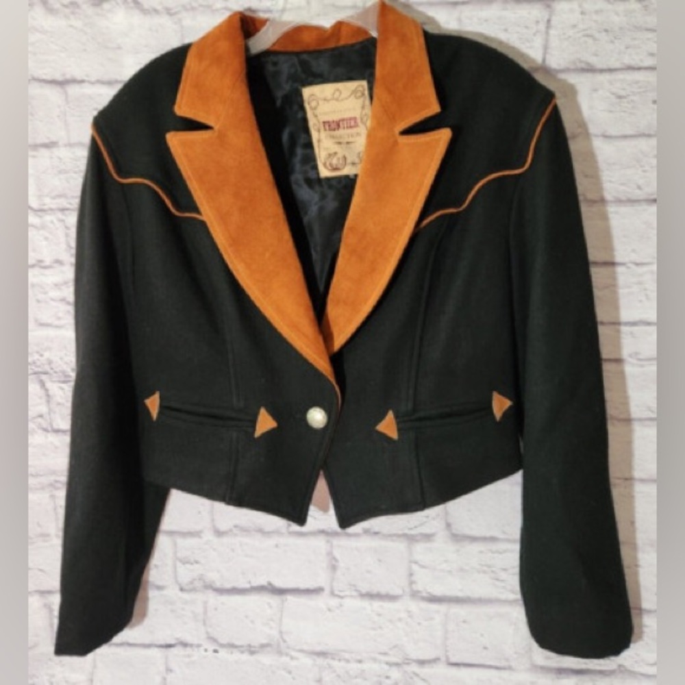 Vintage Frontier Collection Leather Suede Wool USA Phoenix southwest jacket M